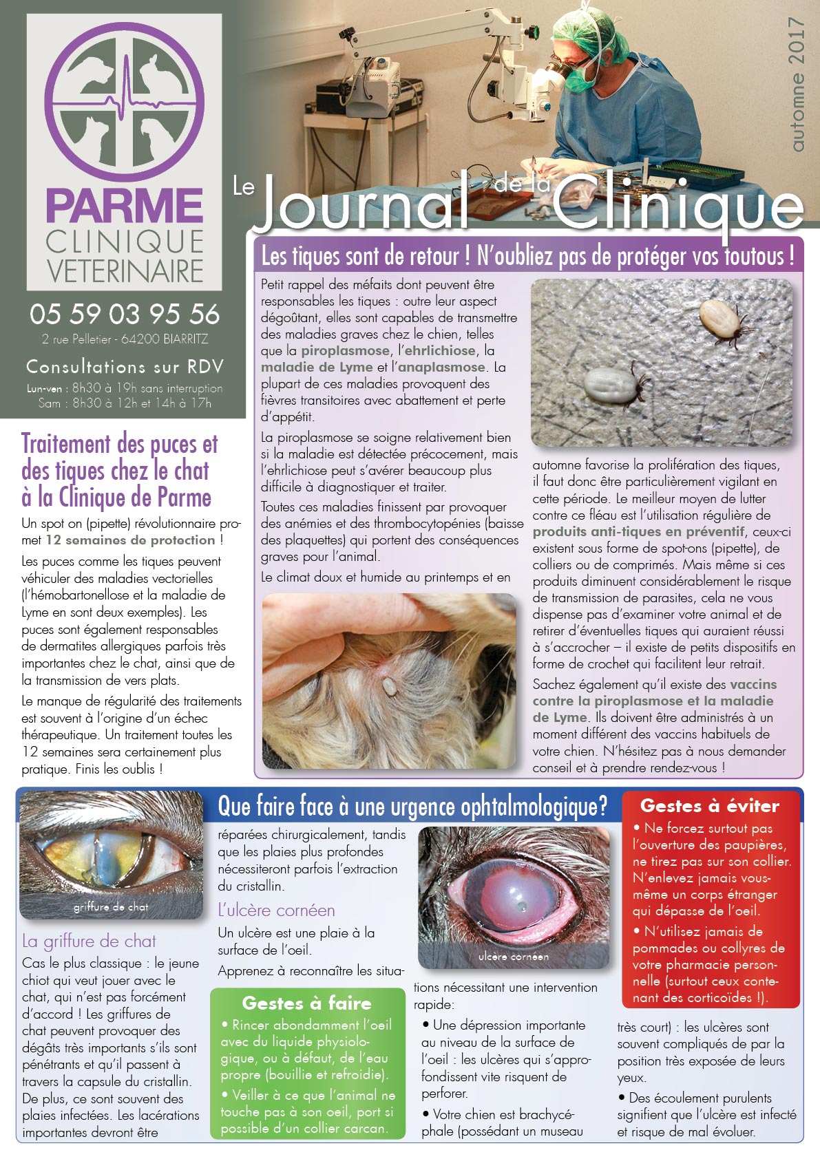 Journal de la Clinique - Automne 2017 page 1